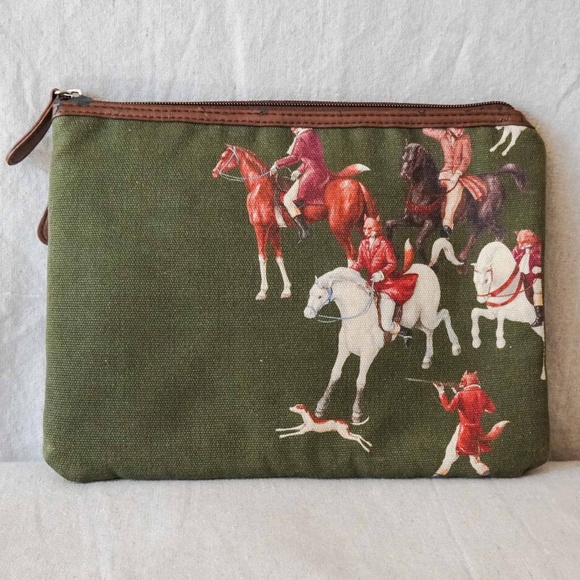 Henry Cotton’s Limited Edition Fox Hunt Canvas Pouch (Flawed) - Picture 1 of 16